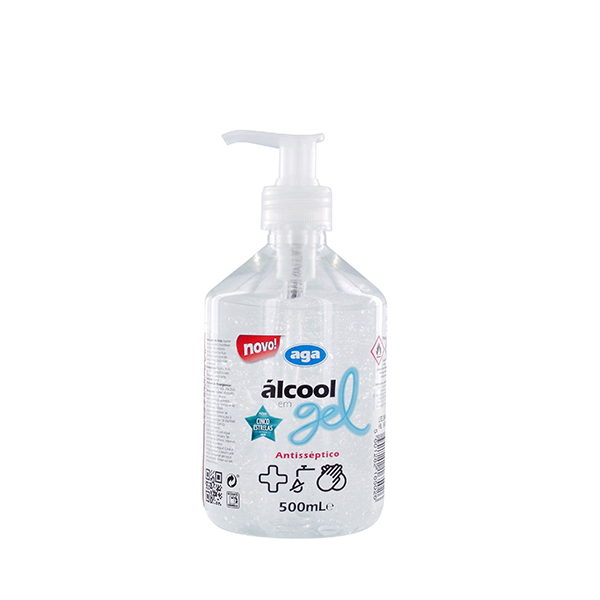 Álcool em Gel 500ml c/ dispensador