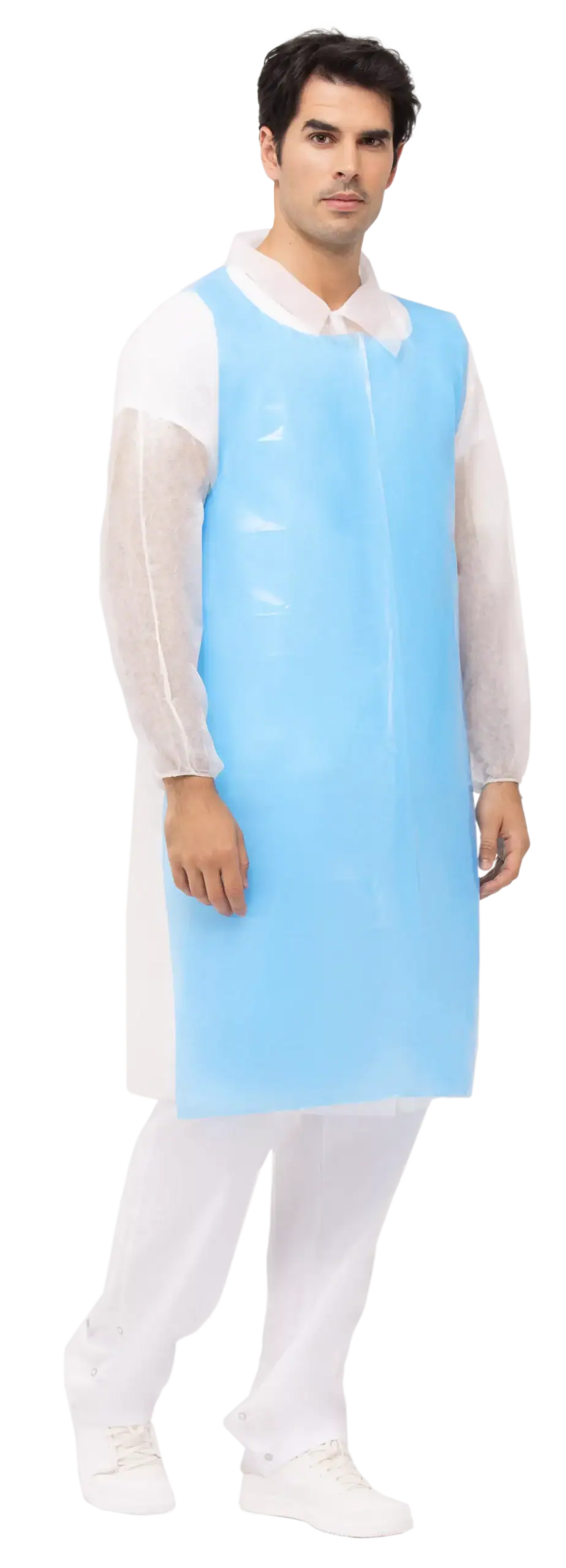 Avental Polietileno Reforçado 69x117cm 50Micras Bolsa 100un
